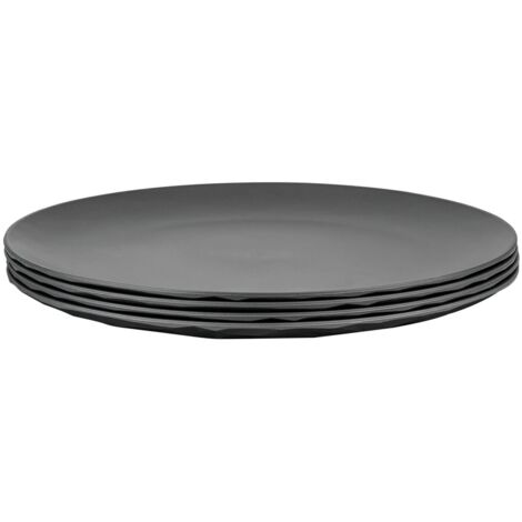 Lot de 4 assiettes plates Club KOZIOL Coloris - Gris