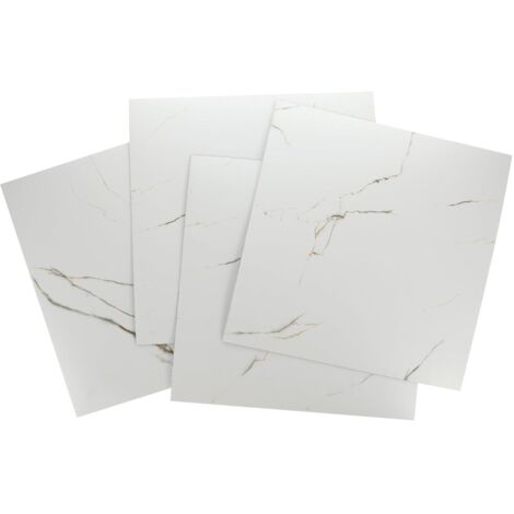 Lot De 4 Autocollants De Sol En Marbre Pvc Autocollants Étanches