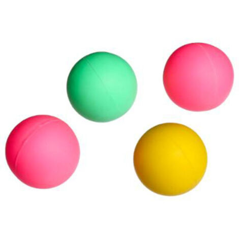 Lot de 4 Balles de Plage "Wavy" 4cm Multicolore