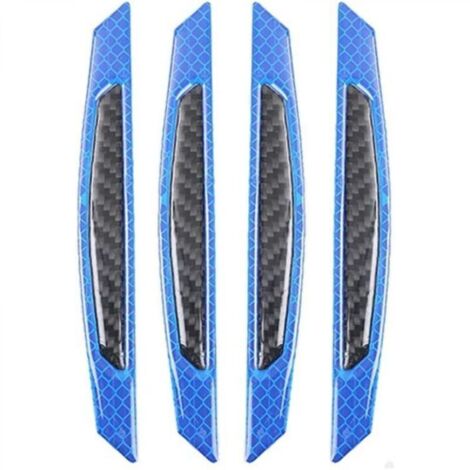 Lot de 4 bandes de protection pour bord de porte de voiture (bleu)