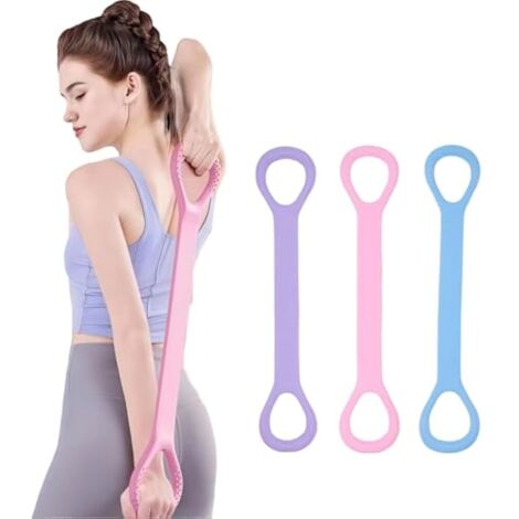 Lot de 4 Bandes Élastiques d'Exercice - Parfait pour les Bras, Épaules, Dos et Jambes - Idéal Yoga, Pilates, Gym à Domicile