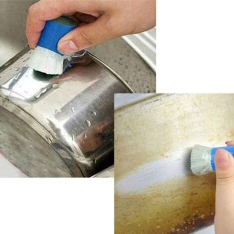 Lot de 4 bâtons de polissage en métal antirouille pour cuisine, brosse de nettoyage magique en acier inoxydable (couleurs a