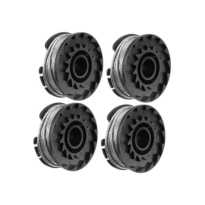 Lot de 4 bobines de coupe-bordures pour Bosch Easygrasscut 23, 26, 18, 18-230