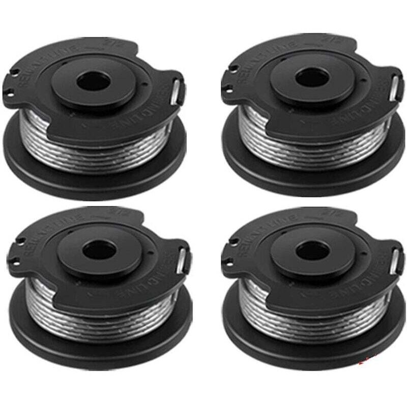 Lot de 4 bobines de fil de coupe pour débroussailleuse Bosch Easygrasscut 23, 26, 18, 18-230