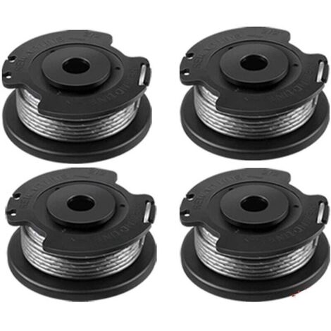 Lot de 4 bobines de fil de coupe pour débroussailleuse Bosch Easygrasscut 23, 26, 18, 18-230