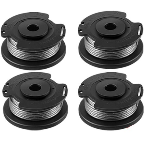 Lot de 4 bobines de fil de coupe pour débroussailleuse Bosch Easygrasscut 23, 26, 18, 18-230