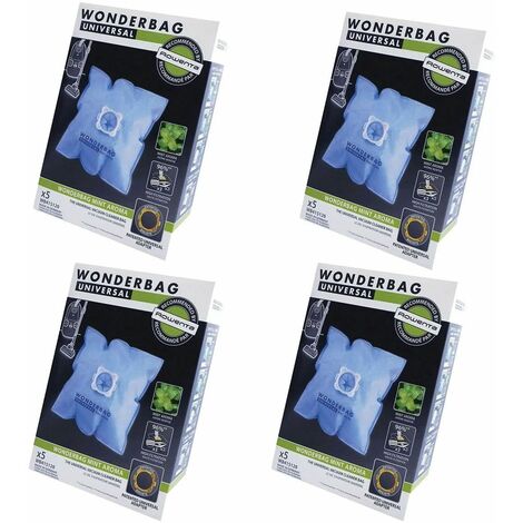 Lot de 4 boites de 5 sacs microfibres universels