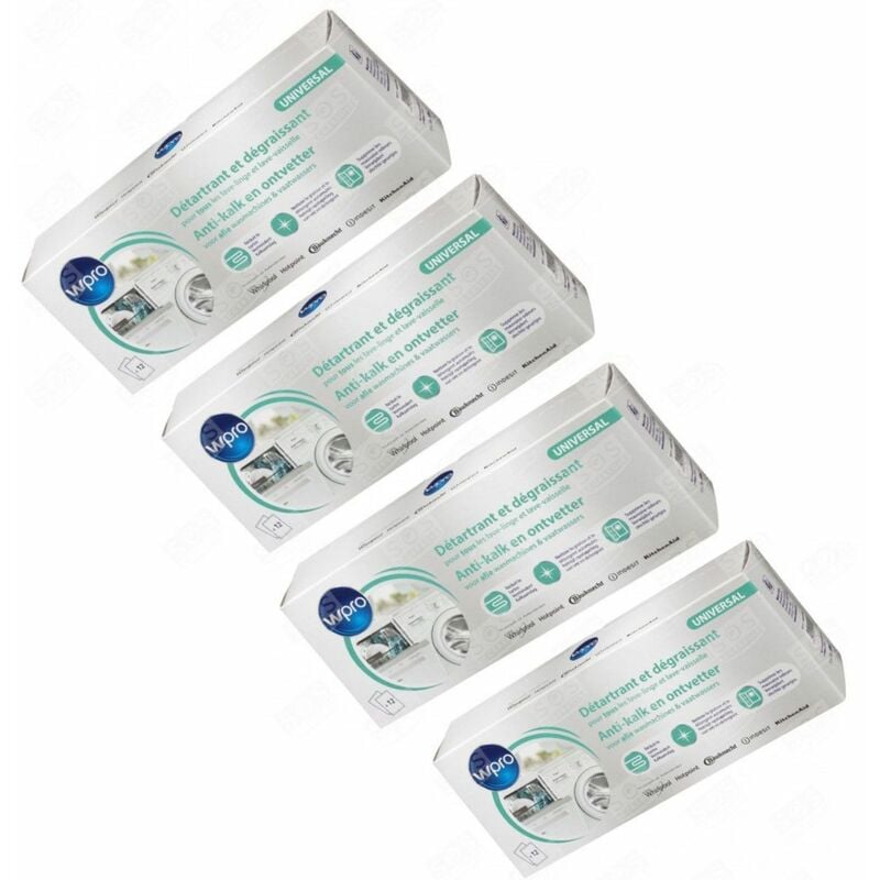 Lot de 4 boites Détartrant /dégraissant 12 sachets