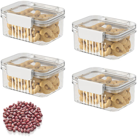 Lot de 4 boîtes hermétiques alimentaires 460 ml