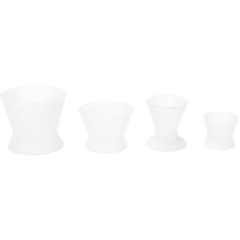 Lot de 4 bols de mélange en silicone professionnels pour laboratoire dentaire