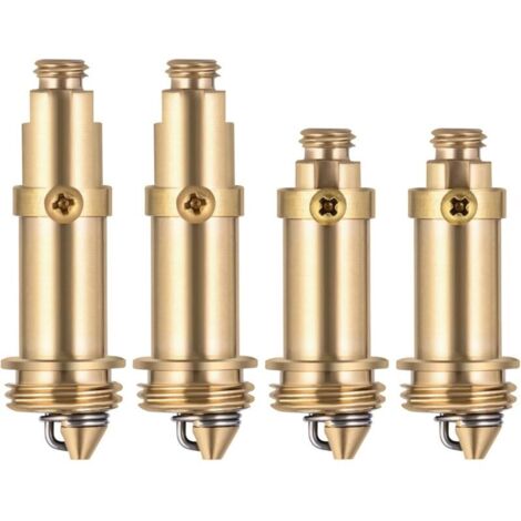 Lot de 4 Bondes à Ressort en Laiton, Pop-up Boulon, Remplacement pour Évier de Baignoire, Bonde de Lavabo avec Mécanisme à Ressort et Boulon