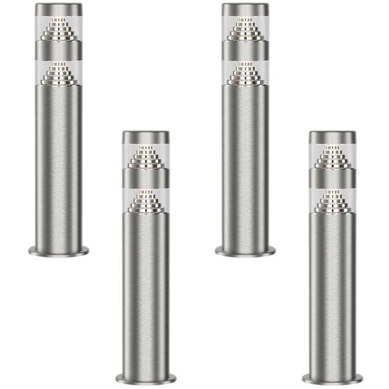 Lot de 4 Bornes 9w Inox nora 4000k H40cm