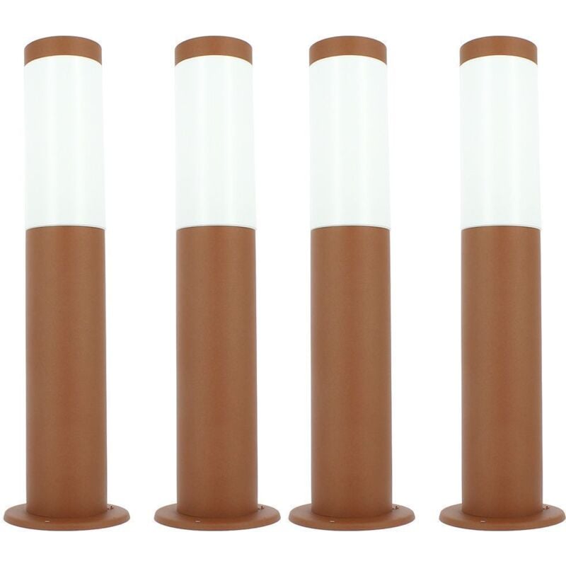 Arum Lighting - Lot de 4 Bornes extérieures Brun antique valente hauteur 45cm