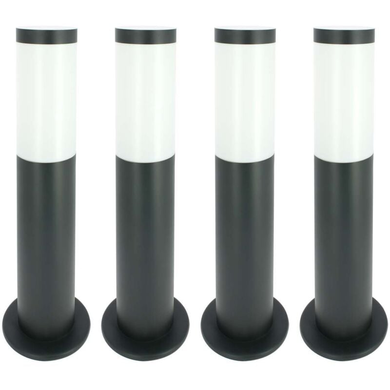 Arum Lighting - Lot de 4 Bornes extérieures E27 anthracite valente hauteur 45cm