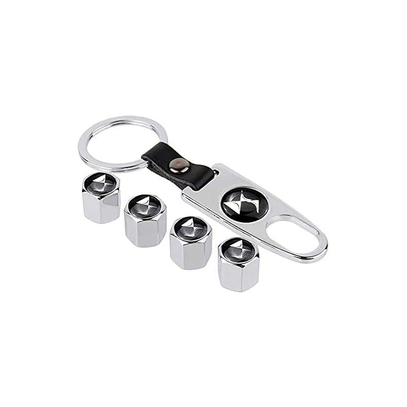 Lot de 4 Bouchons de Valve de Pneu pour Citroens DS DS3 DS4 DS5 DS7 DS9, Capuchon de Valve Étanche Antipoussière Anti Fuite Air Bouchon DéCoration