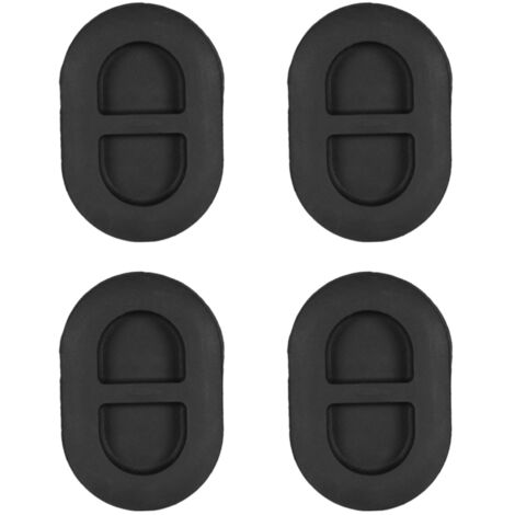 Lot de 4 bouchons de vidange noirs pour plancher arrière, petits bouchons en caoutchouc compatibles avec Jeep Wrangler JK JL