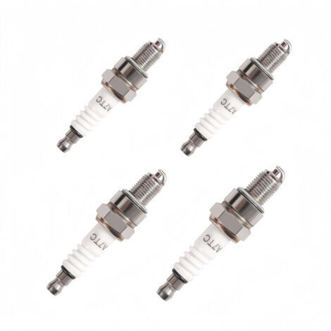 Lot de 4 bougies dallumage A7TC pour tondeuse à gazon-bougies dallumage - bougies de rechange A7TC, compatibles avec les moteurs GY6 50cc, 90cc, 110cc, 125cc et 150cc