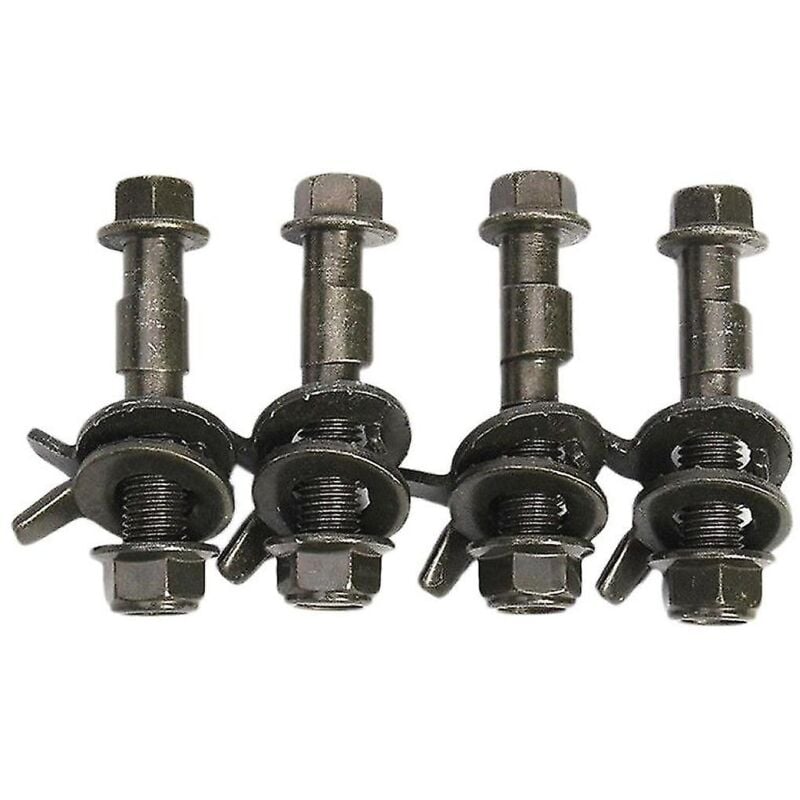 Lot de 4 boulons de carrossage réglables en acier pour alignement des quatre roues de voiture, intensité 10,9, 14 mm