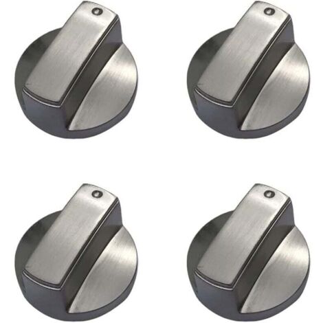Lot de 4 boutons de cuisinière à gaz universels en métal pour cuisinière à gaz 6 mm