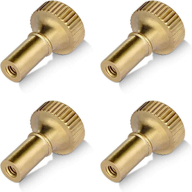 Lot de 4 boutons de lampe marche/arrêt en laiton - 19 mm de long - Doré