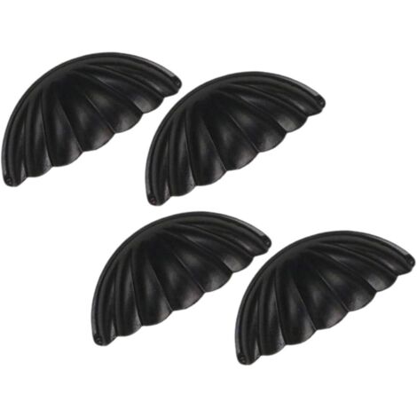 Lot De 4 Boutons De Meuble En Alliage Vintage, Poignées De Tiroir En Métal Noir, Boutons De Tiroir Décoratifs Pour Armoires Cuisine Et Commodes, Montage Facile, Usage Domestique