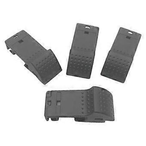 Lot de 4 boutons de verrouillage de porte sans vis pour Elysee, noir.