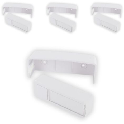 Lot de 4 boutons poussoirs sans fil LED DiO - transmission 150m - Blanc - Chacon