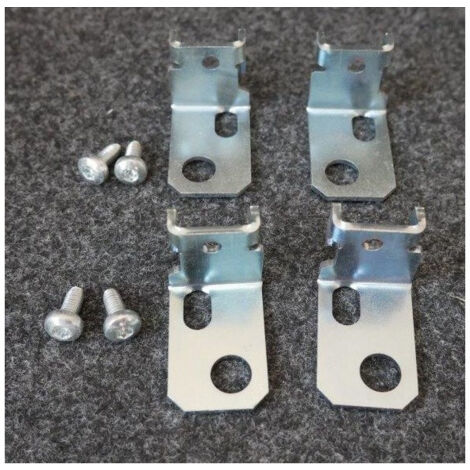 Lot de 4 brides acier galvanisé 32.5x30x53mm de fixation au sol pour socle S6000 Spacial SCHNEIDER