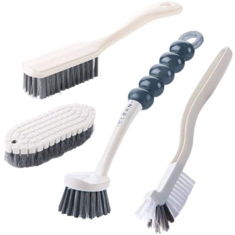 Lot de 4 brosses de nettoyage pour la vaisselle, la salle de bain, la cuisine, chaussures