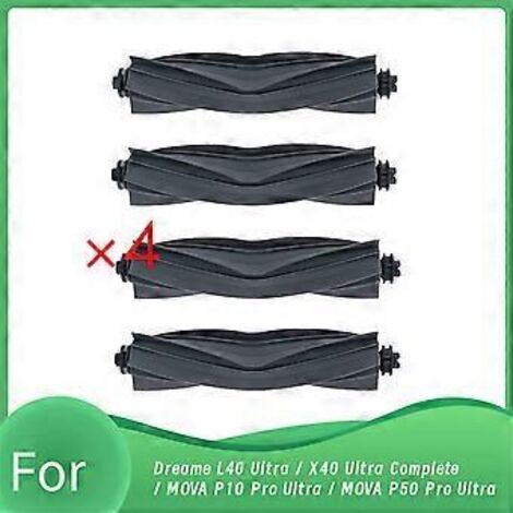 Lot de 4 brosses principales pour aspirateur robot Dreame L40/X40 Ultra