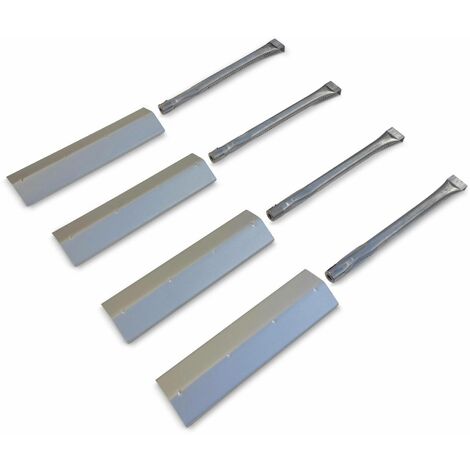 Lot de 4 brûleurs et 4 diffuseurs pour barbecue ATHOS. ALBERT et BAZIN