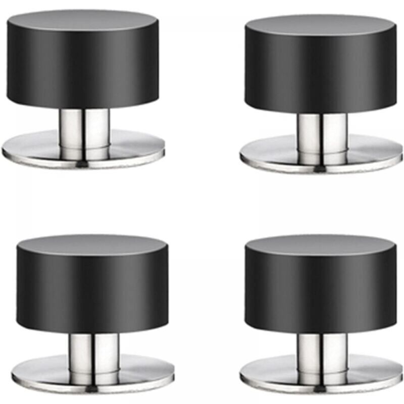 Lot de 4 butées de porte en caoutchouc, autocollantes 3M, à fixer au mur pour une meilleure insonorisation à la maison, au bureau et sur la terrasse.