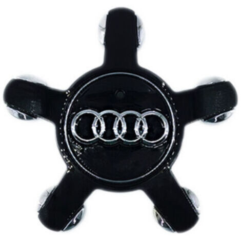 Lot de 4 cache-moyeux de roue pour Audi A3 A4L A5 A6L A8L Q3 Q5, 135 mm, noir