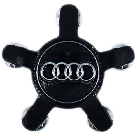 Lot de 4 cache-moyeux de roue pour Audi A3 A4L A5 A6L A8L Q3 Q5, 135 mm, noir