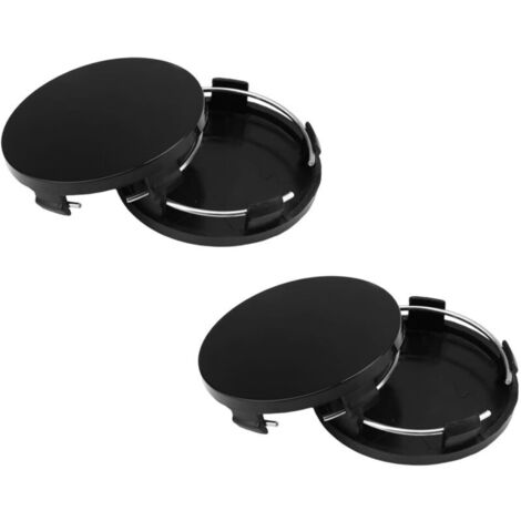 Lot de 4 cache-moyeux universels en ABS - 60 mm - Accessoires de voiture - Pour VW, BMW, Mercedes, Audi, Skoda (OD 60 mm ID 56 mm)