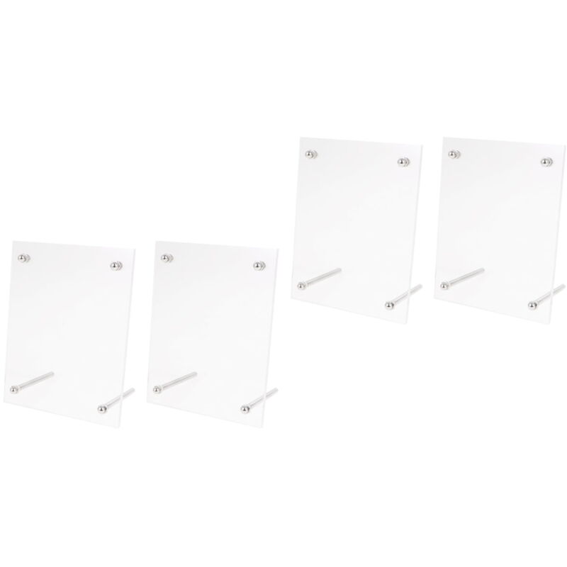 Feiyue - Lot de 4 cadres photo en verre et cristal pour certificat