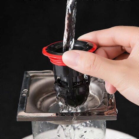 Lot de 4 caniveaux de douche en caoutchouc anti-odeurs