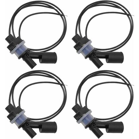 Lot de 4 Capteurs de Niveau deau,T-Audace Interrupteur Flotteur Pour, Pompe Capteur Niveau eau Interrupteur De Niveau Automatique pour Aquarium de Piscine