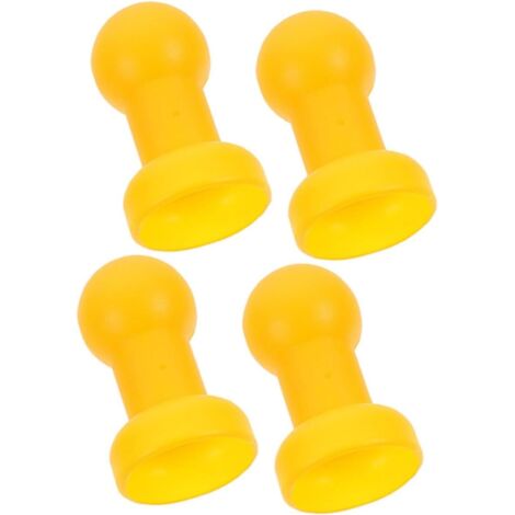 Lot  de 4 Capuchon Supérieur du Trampoline Couvercle des Poteaux du Trampoline Pièces de Trampoline en Plastique Accessoire D'installation Facile