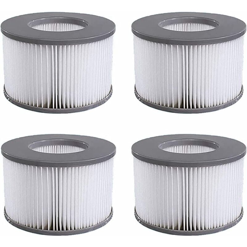 Tonchean - Lot de 4 Cartouches filtrantes de Rechange, pour Les mspa, Les Spa Chauds et Autres piscines gonflables, Convient aux modèles de Filtre à
