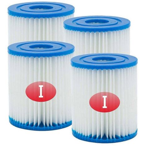 Lot de 4 cartouches filtrantes pour pompe de piscine, compatibles avec Bestway 58093 Type I