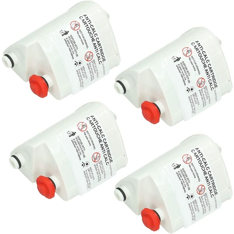 Lot de 4 cassettes anti-calcaire pour Centrale Vapeur Rowenta XD9060E0