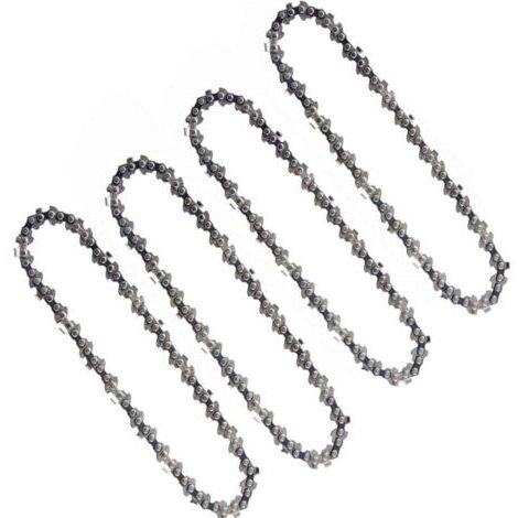Lot de 4 chaînes de tronçonneuse 6 pouces –37 maillons d'entraînement –Pour mini tronçonneuses électriques sans fil –Performance optimale