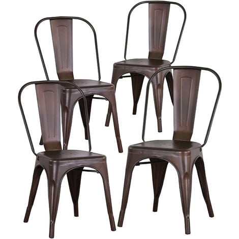 Chaise d'atelier - 120 kg - Chrome, Wood - Hauteur réglable de 550 - 800 mm