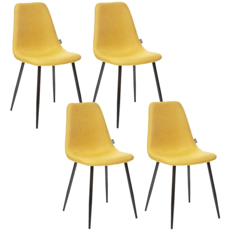 Lot de 4 - Chaise Nokas - Pied en métal