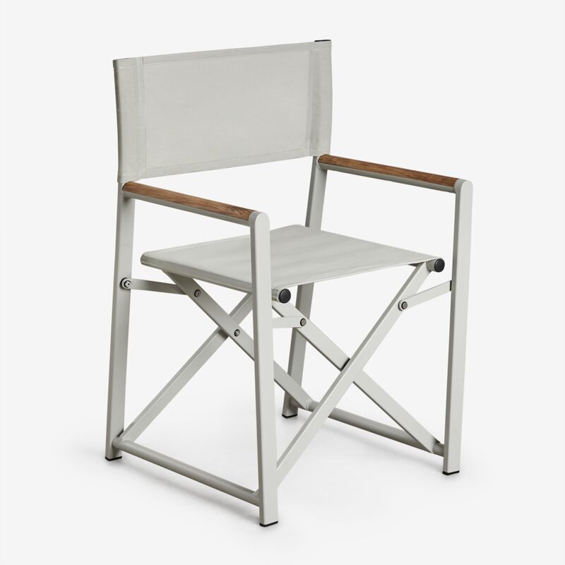 Sklum - Lot de 4 chaises de réalisateur pliantes Jordana Vert Kaki