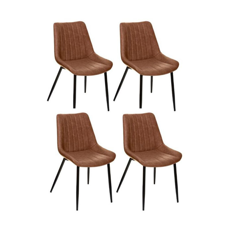 Atmosphera - Lot de 4 Chaises Design 'Olwen' 81cm Naturel