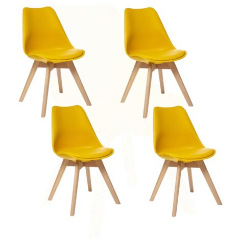 Lot de 4 Chaises design scandinave Baya