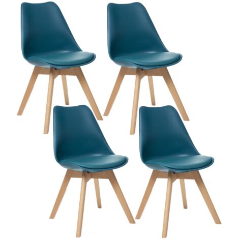 Lot de 4 Chaises design scandinave Baya
