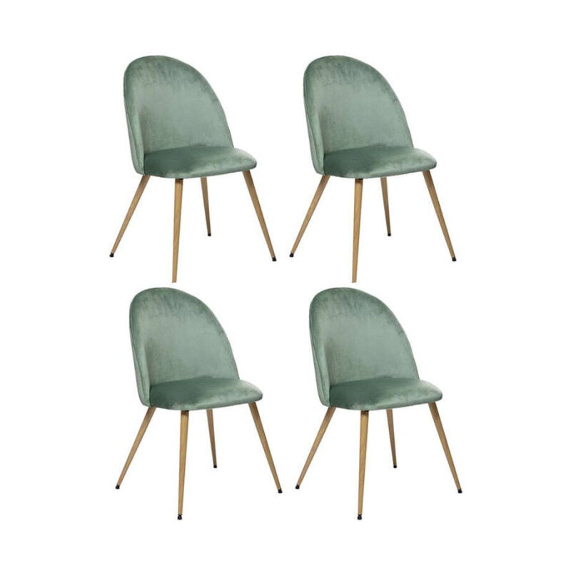 Atmosphera - Lot de 4 Chaises Design 'Slano' 84cm Vert Céladon